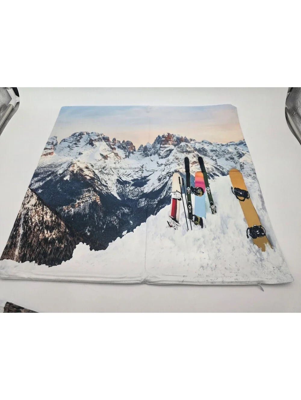 Mountain and Ski Equipment Printed pillow cases set of 2